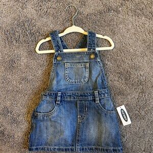 Old Navy Infant/Toddler Overall Dress 12-18mo NWT